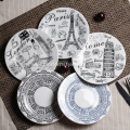 Modern Porcelain Dinner Set Ceramic Tableware for Landscape